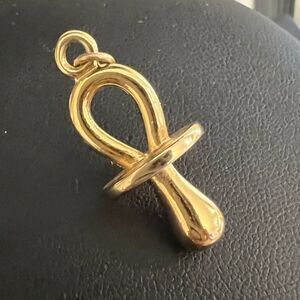 Gold pacifier baby pendant- new mother gift